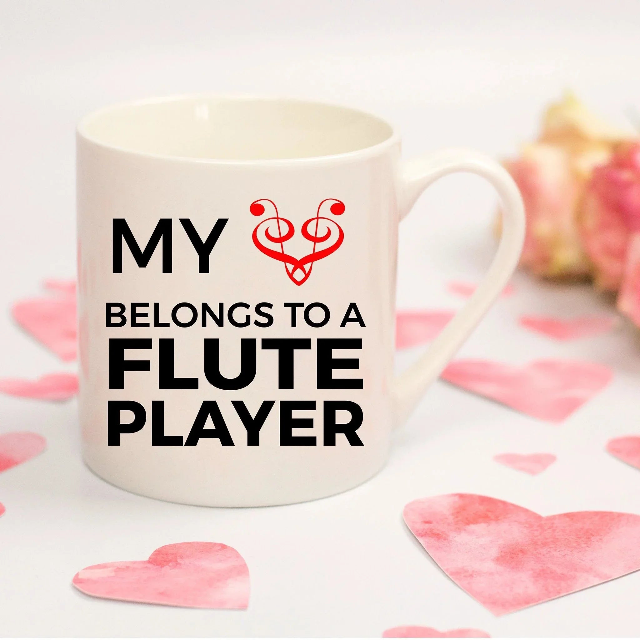 Flute Player Mug - My Heart Belongs To A Flute Player