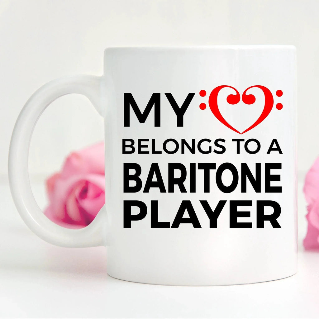 Baritone Player Mug - My Heart Belongs To A Baritone Player