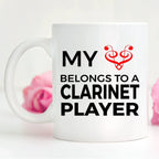Clarinet Player Mug - My Heart Belongs To A Clarinet Player