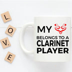 Clarinet Player Mug - My Heart Belongs To A Clarinet Player