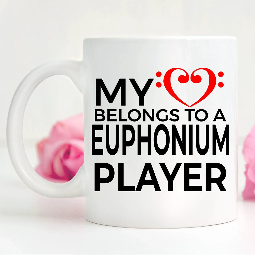 Euphonium Player Romantic Mug - My Heart Belongs to a Euphonium Player