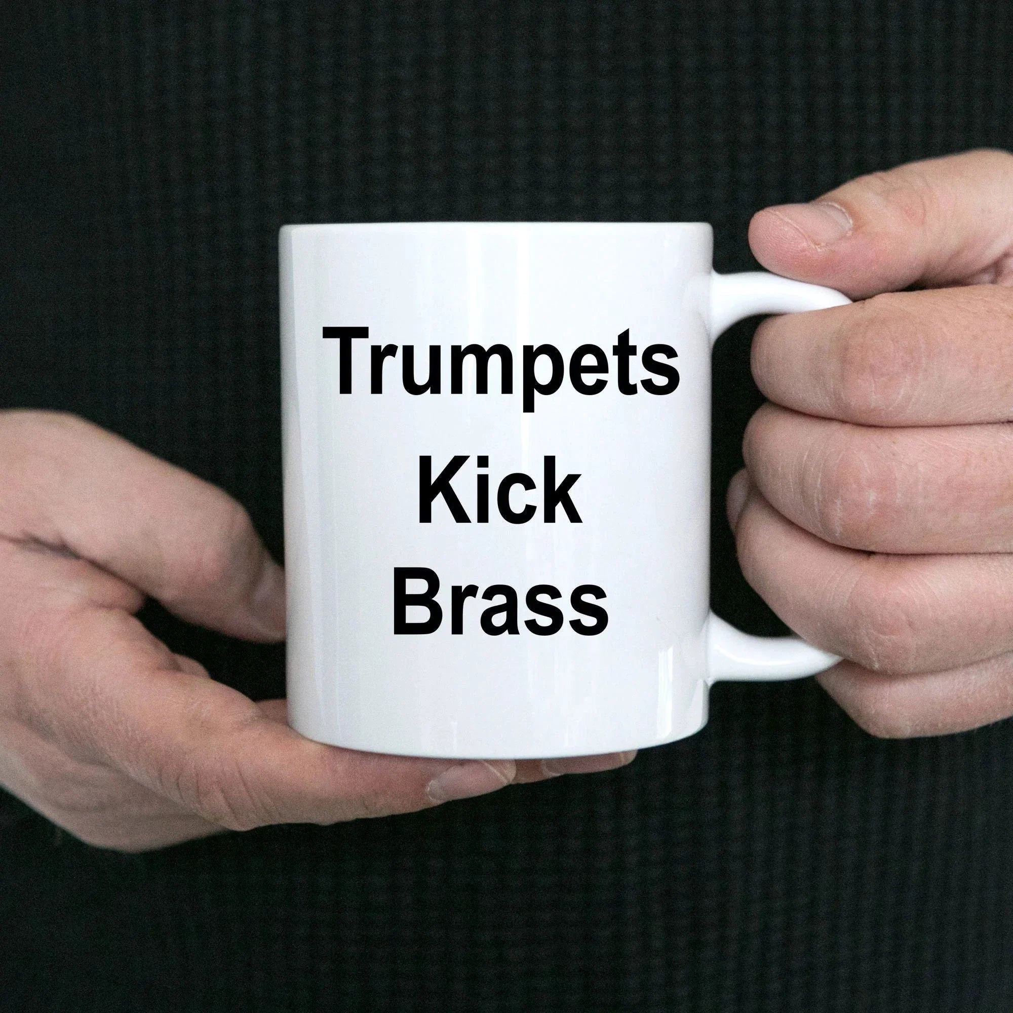Funny Trumpet Music Mug - Trumpets Kick Brass