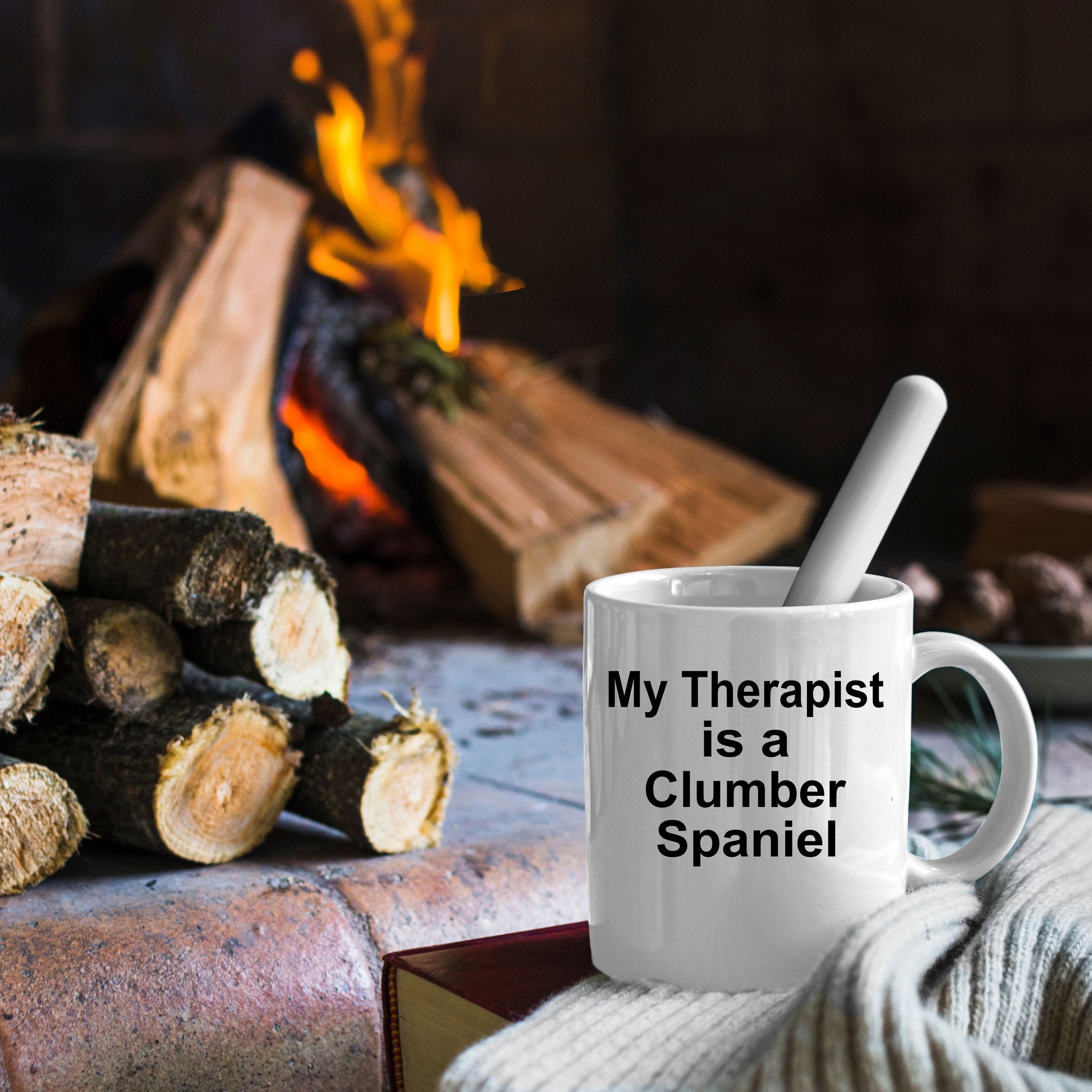 Clumber Spaniel Dog Therapist Mug - Mallard Moon Gift Shop
