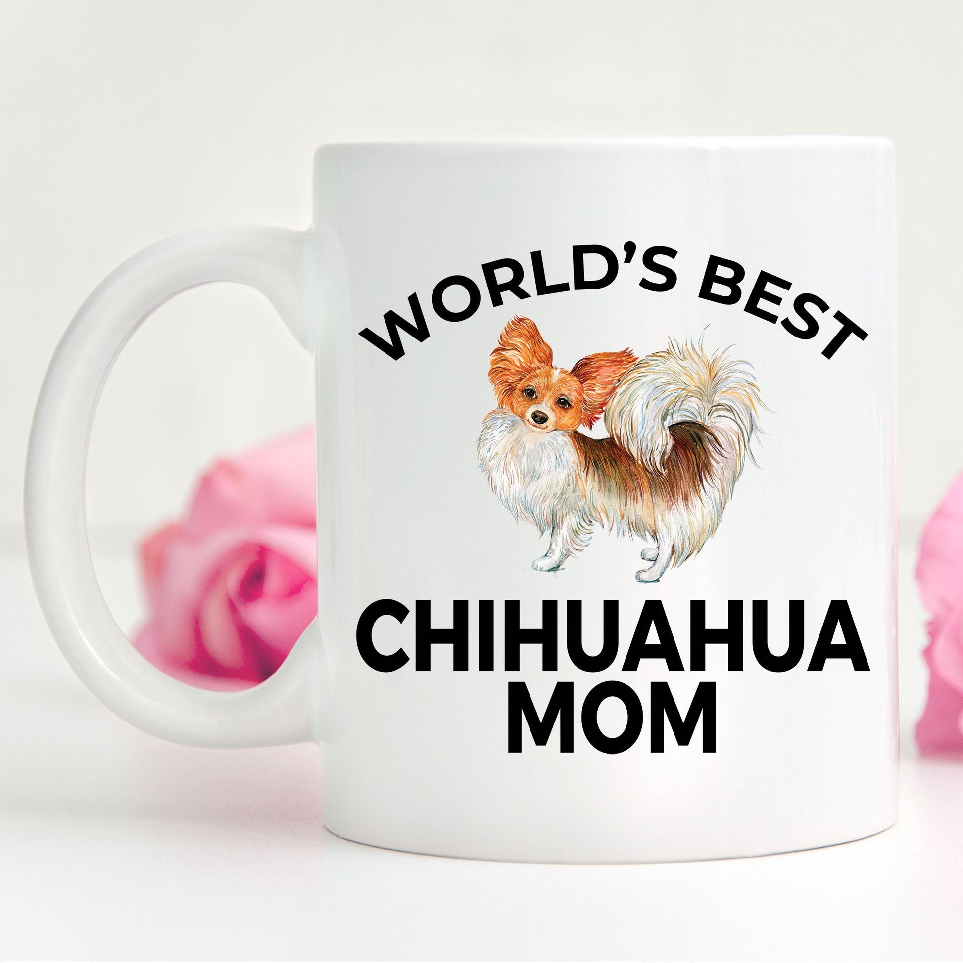 Chihuahua Long Haired Dog Mom Mug - Mallard Moon Gift Shop
