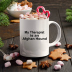 Afghan Hound Dog Therapist Mug