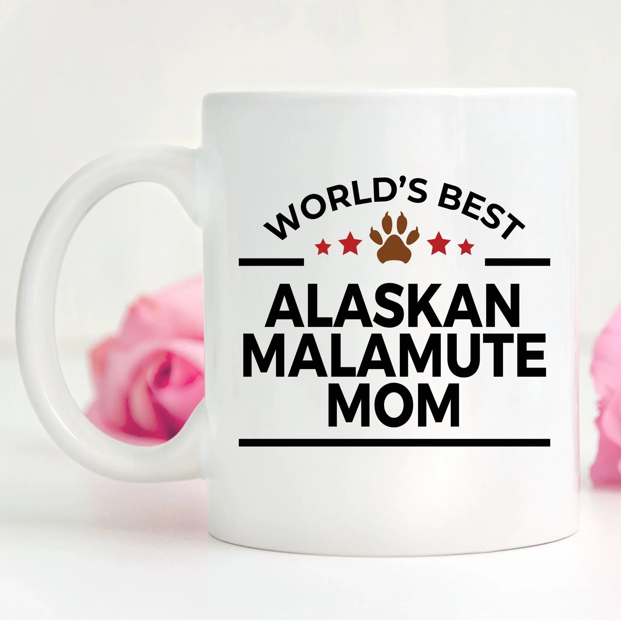 Alaskan Malamute Dog Mom Mug - Full Wrap Dye Sublimation For Vibrant Fade Resistant Artwork