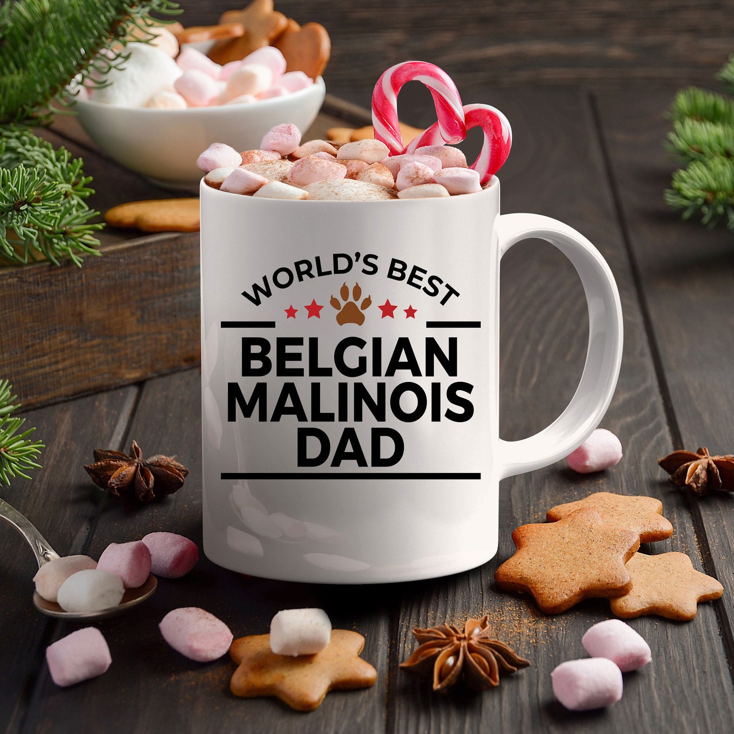 Belgian Malinois Dog Dad Mug - Mallard Moon Gift Shop