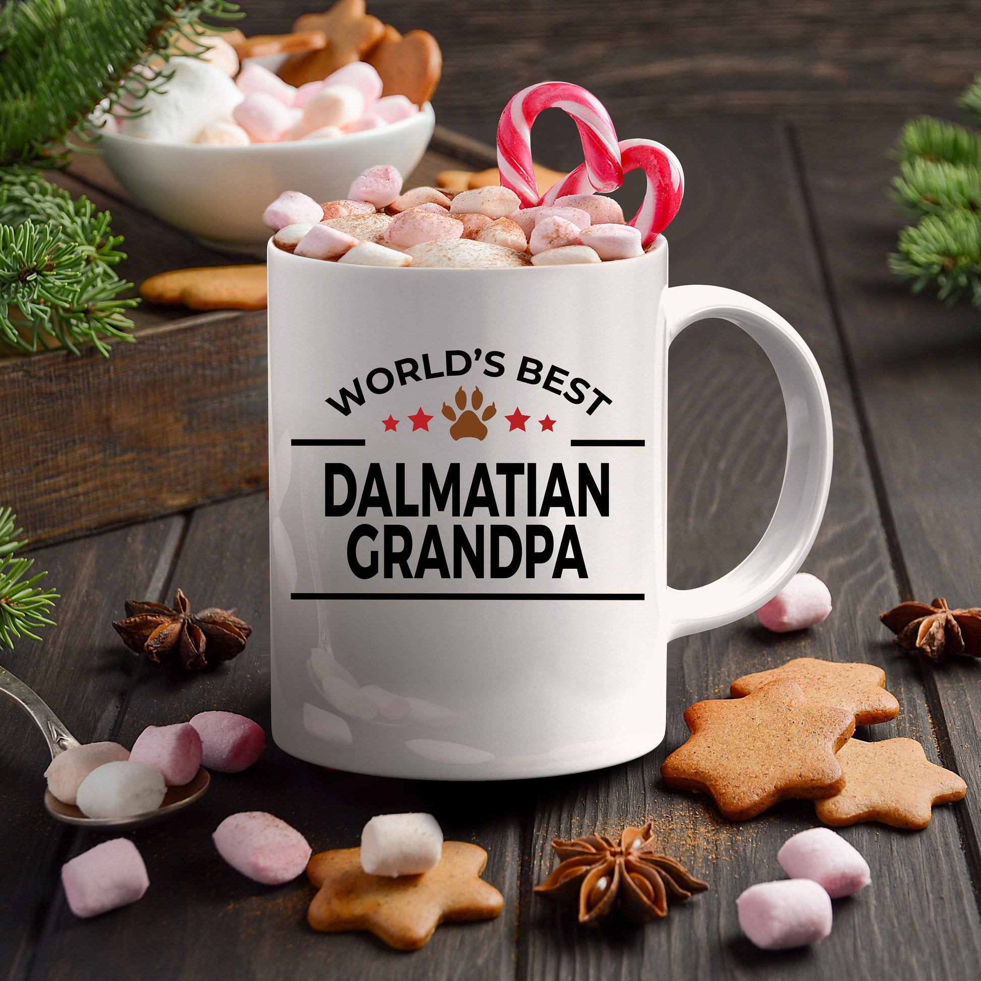 Dalmatian Dog Grandpa Ceramic Coffee Mug - Mallard Moon Gift Shop