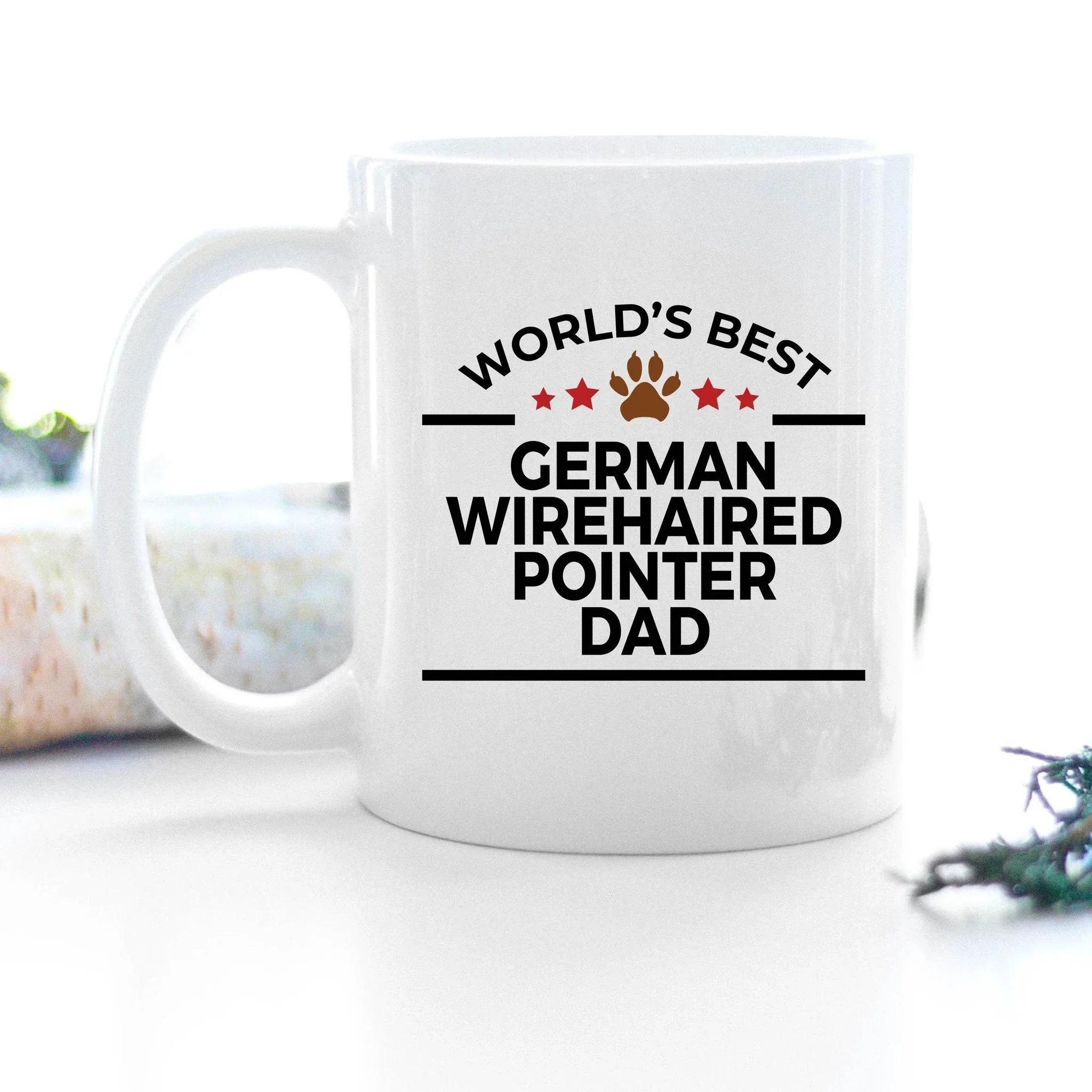 German Wirehaired Pointer Dog Dad Mug