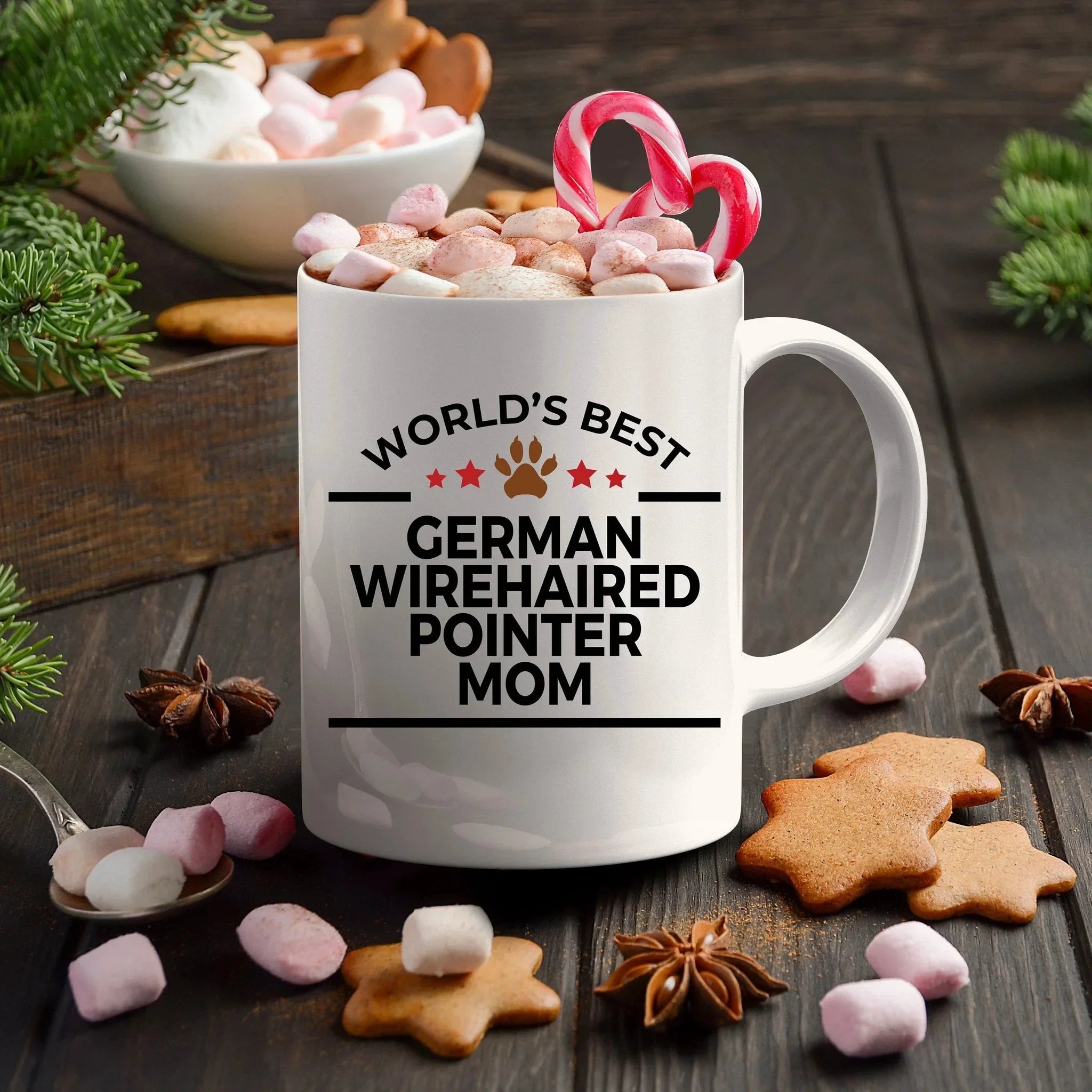 German Wirehaired Pointer Dog Mom Mug