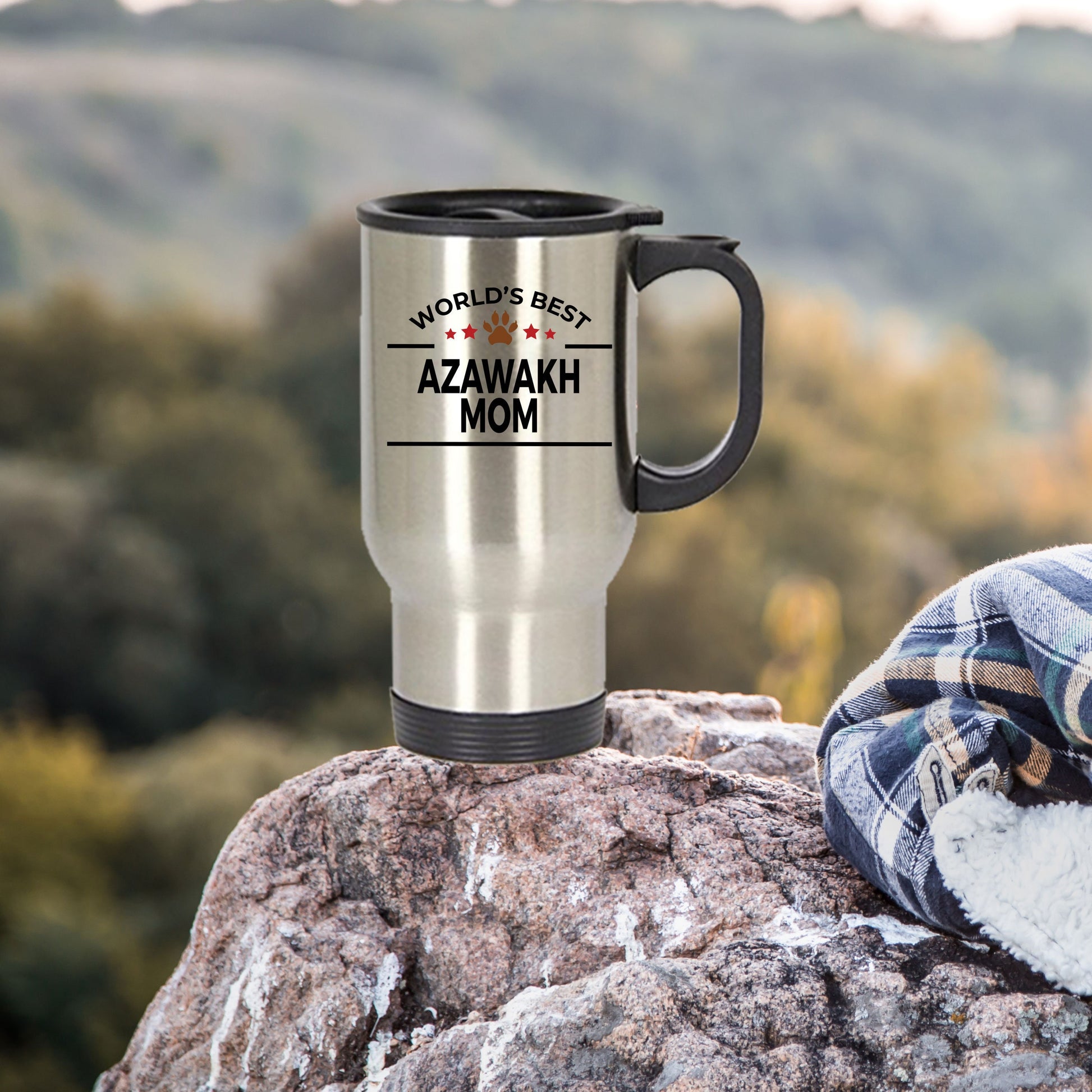 Azawakh Dog Mom Travel Tumbler Mug - Mallard Moon Gift Shop