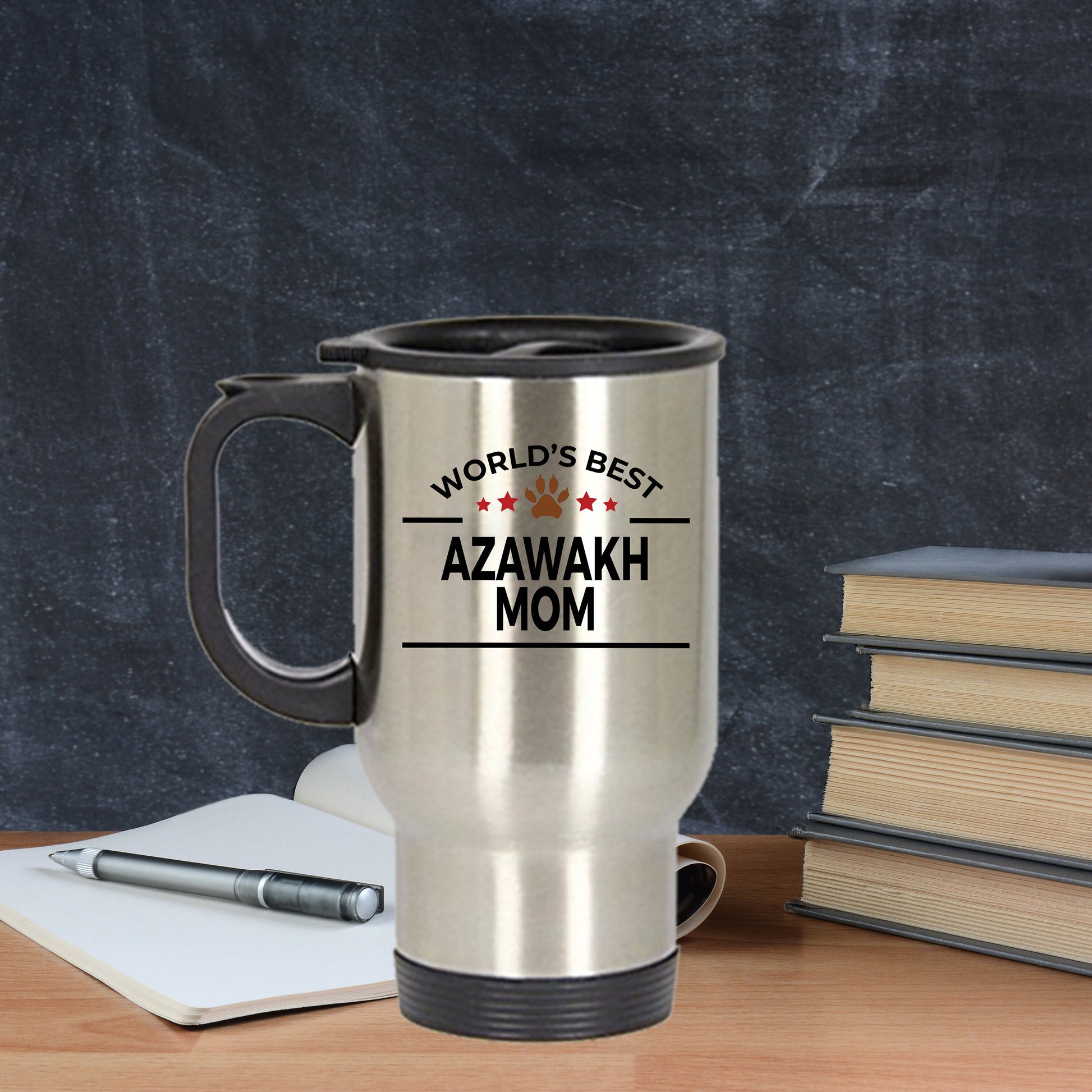 Azawakh Dog Mom Travel Tumbler Mug - Mallard Moon Gift Shop