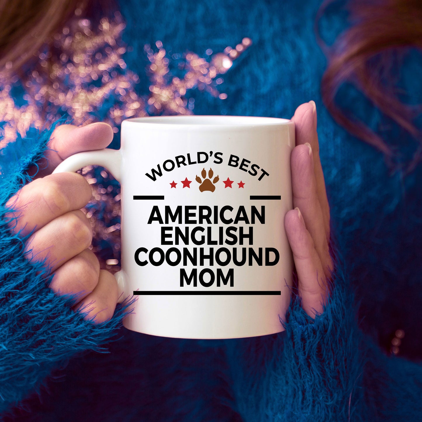 American English Coonhound Dog Mom Mug - Mallard Moon Gift Shop