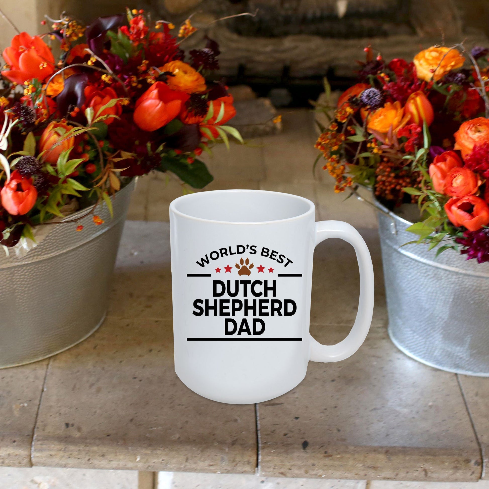 Dutch Shepherd Dog Dad Coffee Mug - Mallard Moon Gift Shop