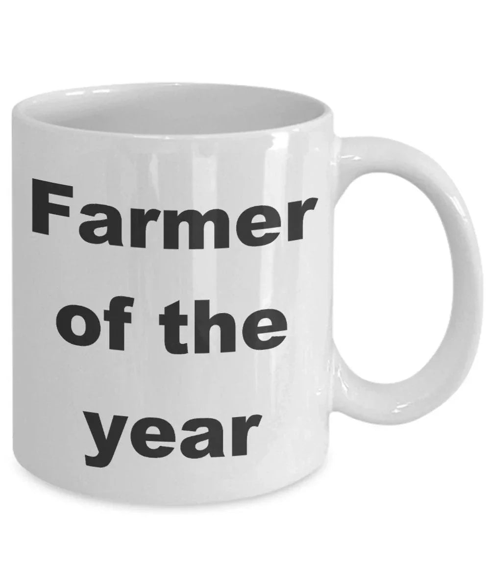 Farmer gift - Farmer of the Year funny coffee mug