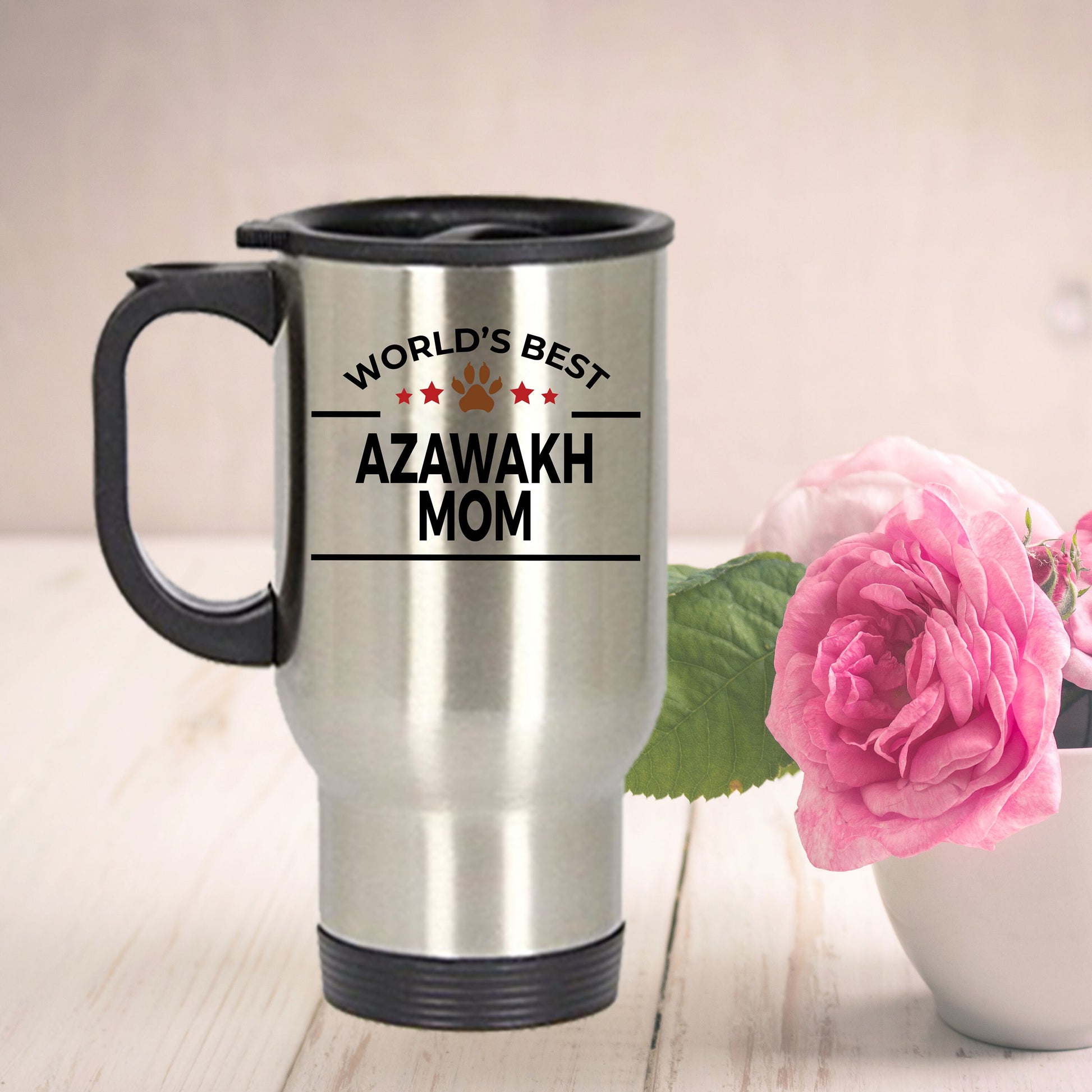 Azawakh Dog Mom Travel Tumbler Mug - Mallard Moon Gift Shop