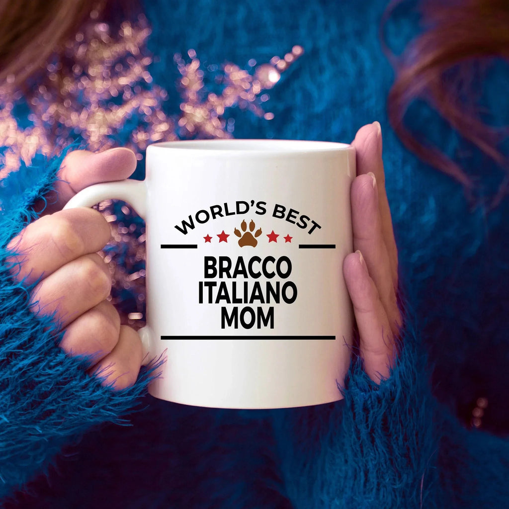 Bracco Italiano World's Best Dog Mom Custom Ceramic Mug