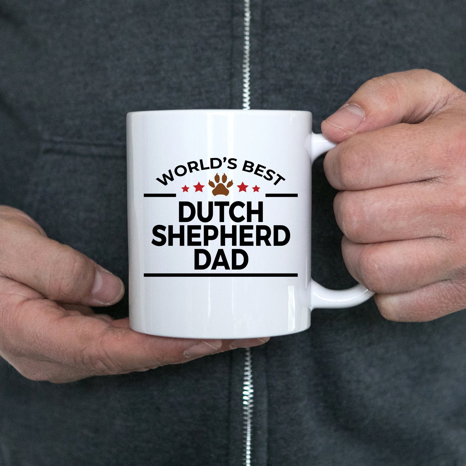 Dutch Shepherd Dog Dad Coffee Mug - Mallard Moon Gift Shop