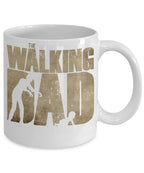 The Walking Dad Zombie Coffee Mug – Funny Fatherhood Gift for New Dads, Zombie Fans, or Baby Daddies – Unique Father Mug with Crawling Baby Graphic