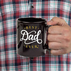 Father's Day Gift - Best Dad Ever Black Coffee Mug