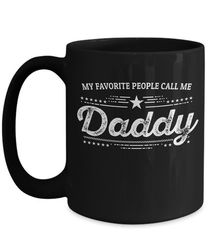 Daddy Black Coffee Mug - Gift for Father's Day - Mallard Moon Gift Shop