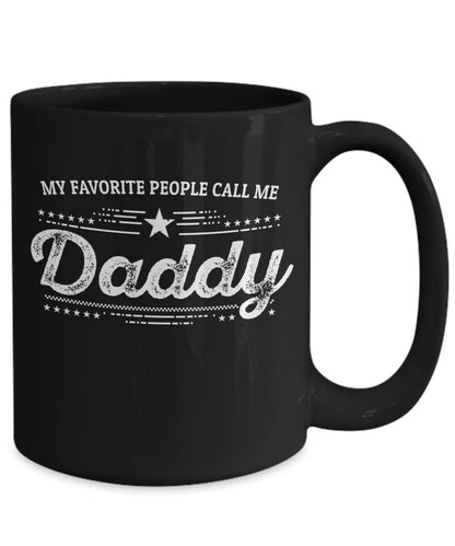 Daddy Black Coffee Mug - Gift for Father's Day - Mallard Moon Gift Shop