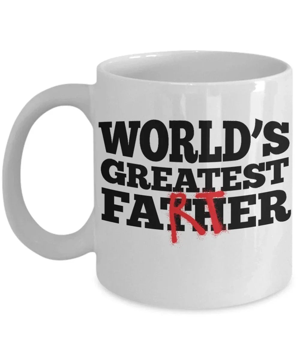 Funny Dad Mug - World's Greatest Farter - Father's Day Gift - Dad Joke - Gag Gift