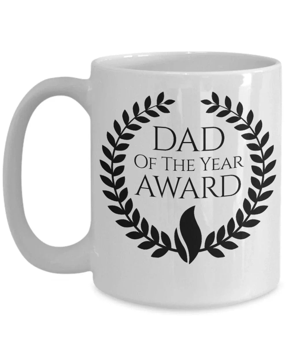 Dad of the Year Award Custom Ceramic Coffee mug Birthday Father's Day