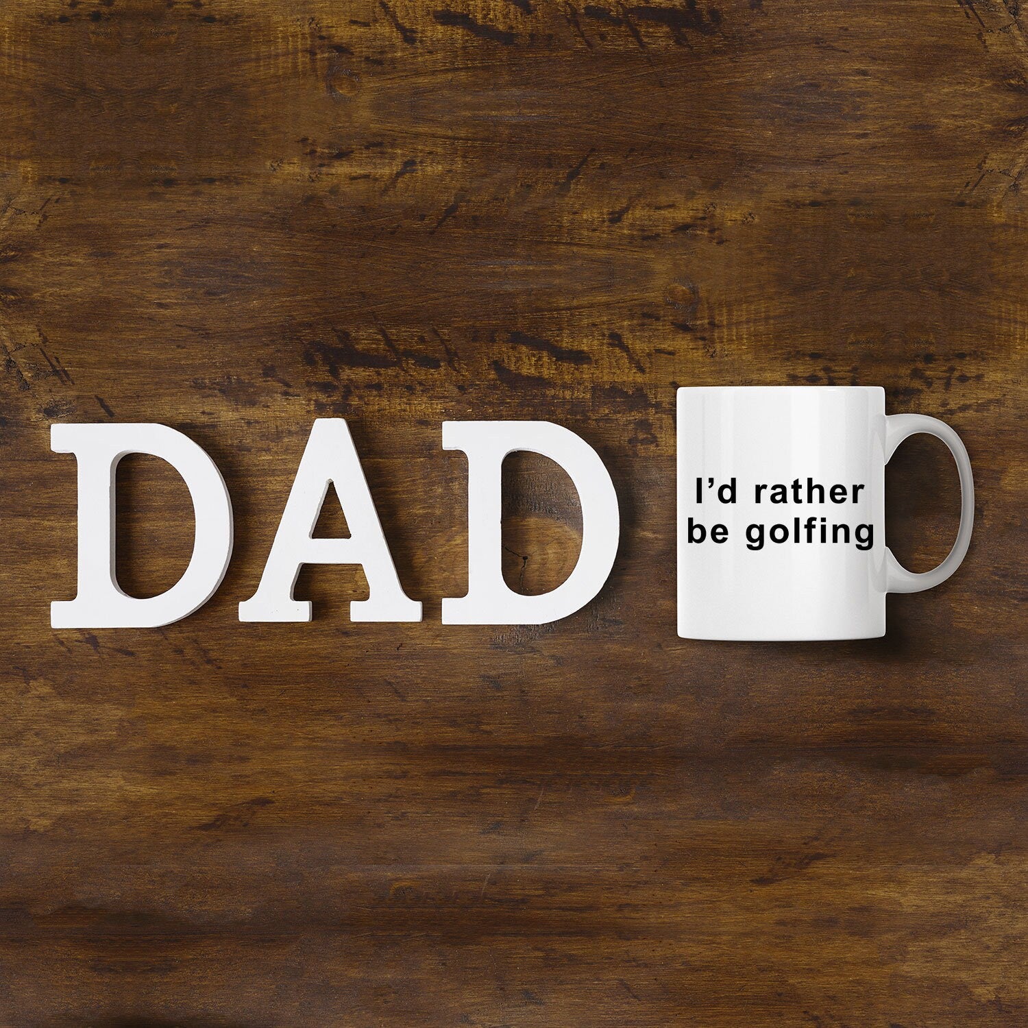 Funny golfer Mug - I'd Rather Be Golfing - Mallard Moon Gift Shop