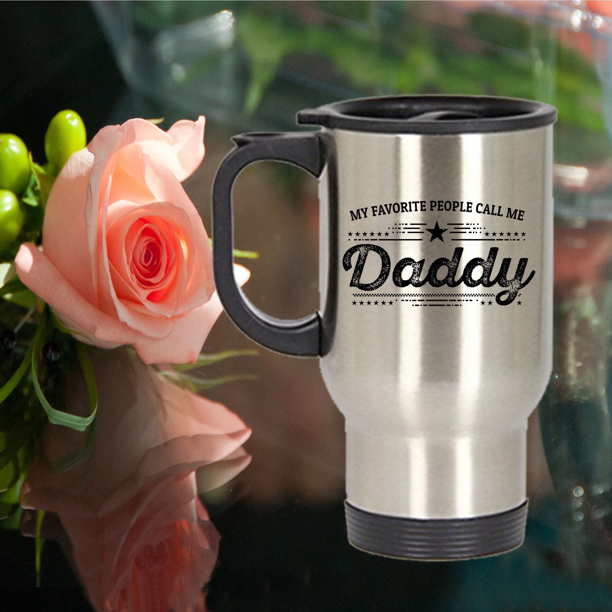 Favorite People Call Me Daddy travel mug - gift for Father's Day - Mallard Moon Gift Shop