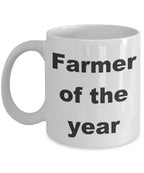 Farmer gift - Farmer of the Year funny coffee mug
