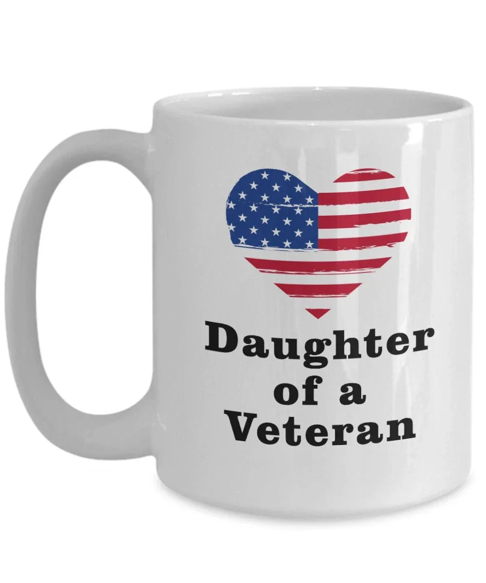 Daughter of a Veteran coffee mug
