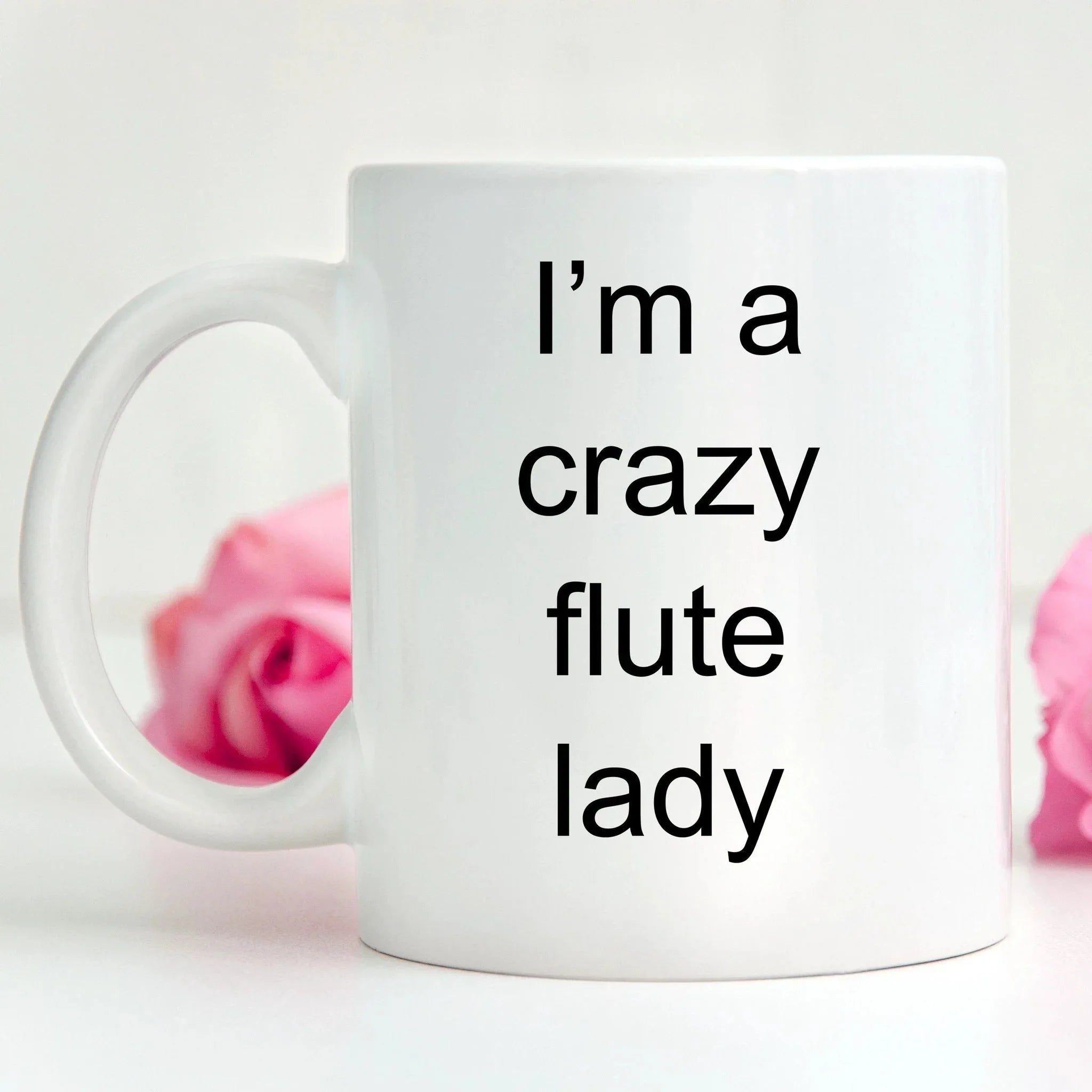Flute Player Mug - I'm a Crazy Flute Lady