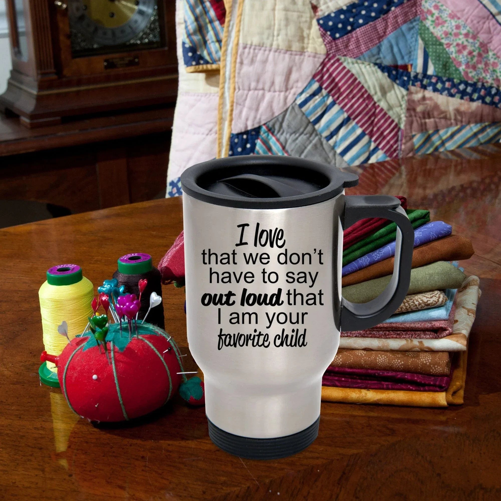 Favorite child travel mug - perfect gift for mother or father
