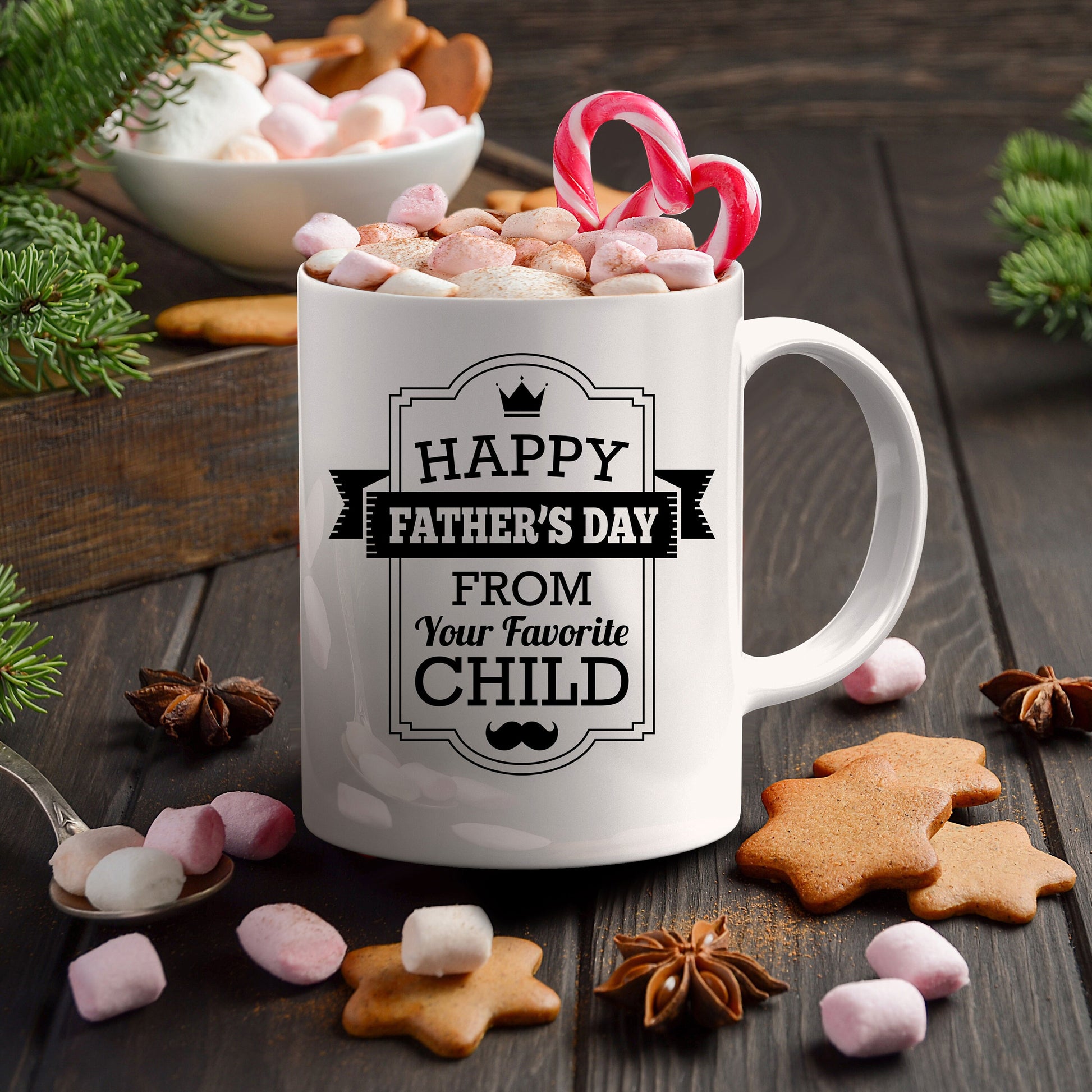 Funny Father's Day Mug from Favorite Child - Mallard Moon Gift Shop