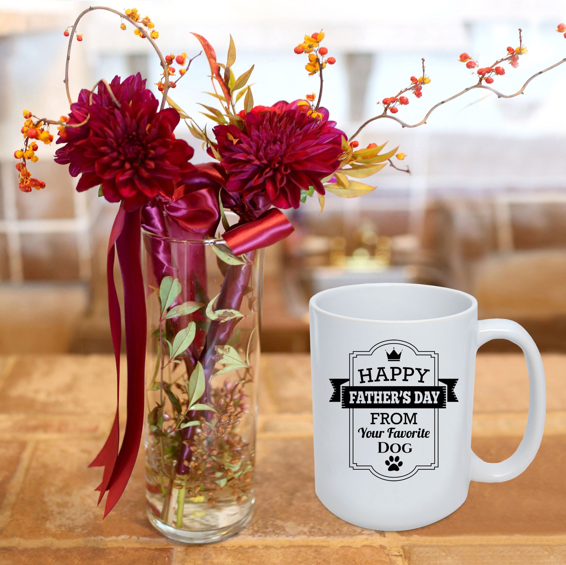 Funny Father's Day Dog Mug - Mallard Moon Gift Shop