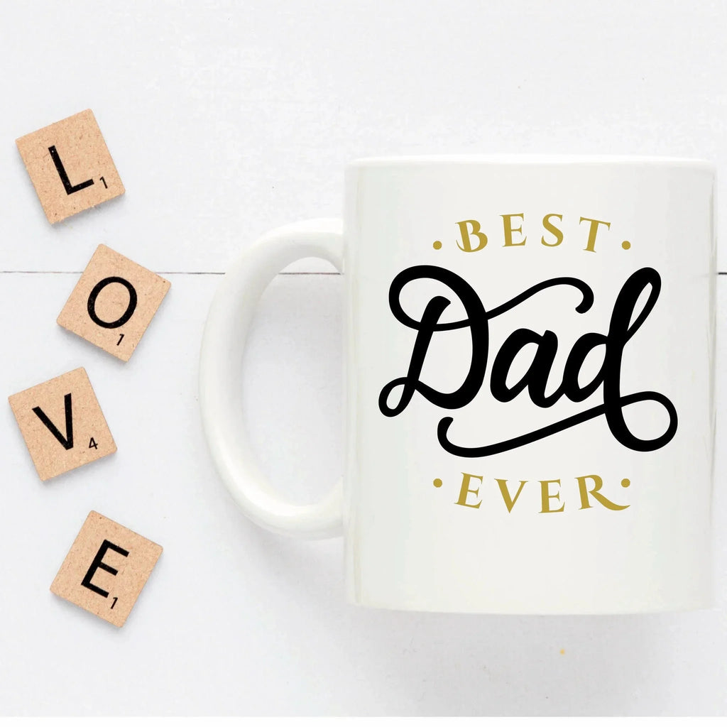 Best Dad Ever Custom Ceramic Coffee Mug Father's Day Birthday