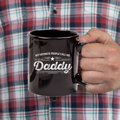 Daddy Black Coffee Mug - Gift for Father's Day - Mallard Moon Gift Shop
