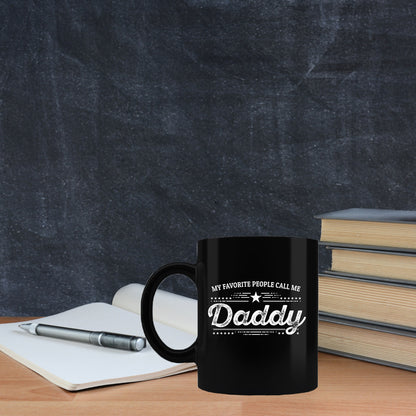 Daddy Black Coffee Mug - Gift for Father's Day - Mallard Moon Gift Shop
