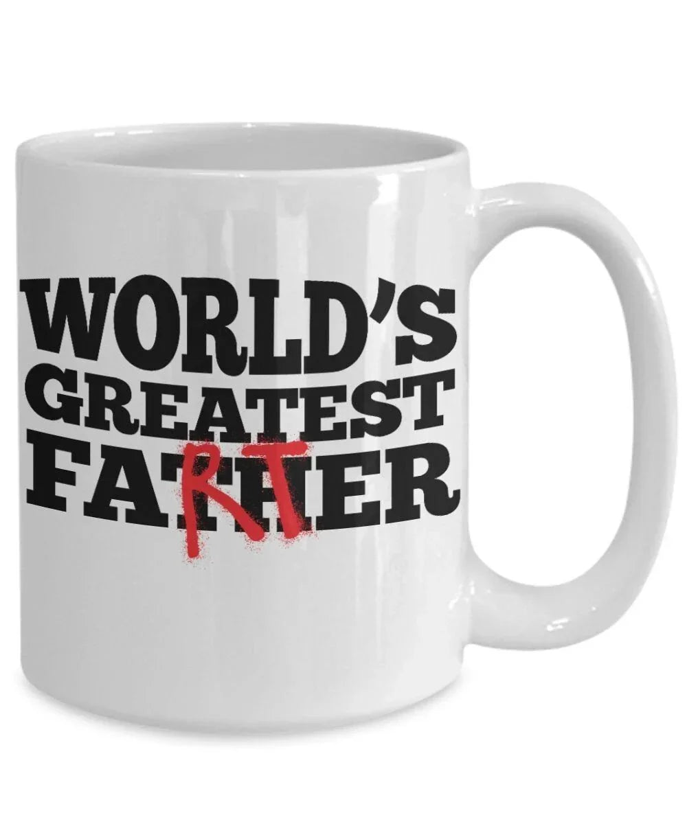 Funny Dad Mug - World's Greatest Farter - Father's Day Gift - Dad Joke - Gag Gift