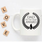 Dad of the Year Award Custom Ceramic Coffee mug Birthday Father's Day
