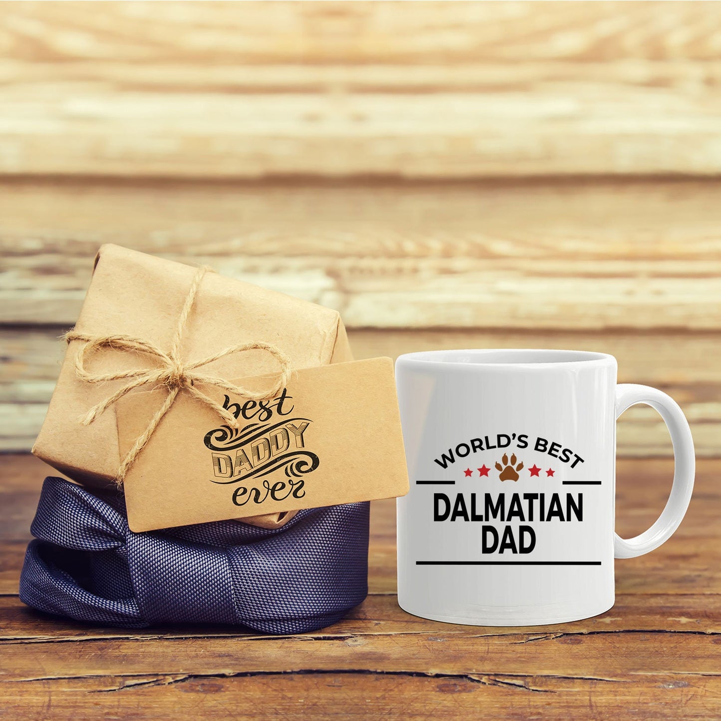 Dalmatian Dog Dad White Ceramic Mug - Mallard Moon Gift Shop