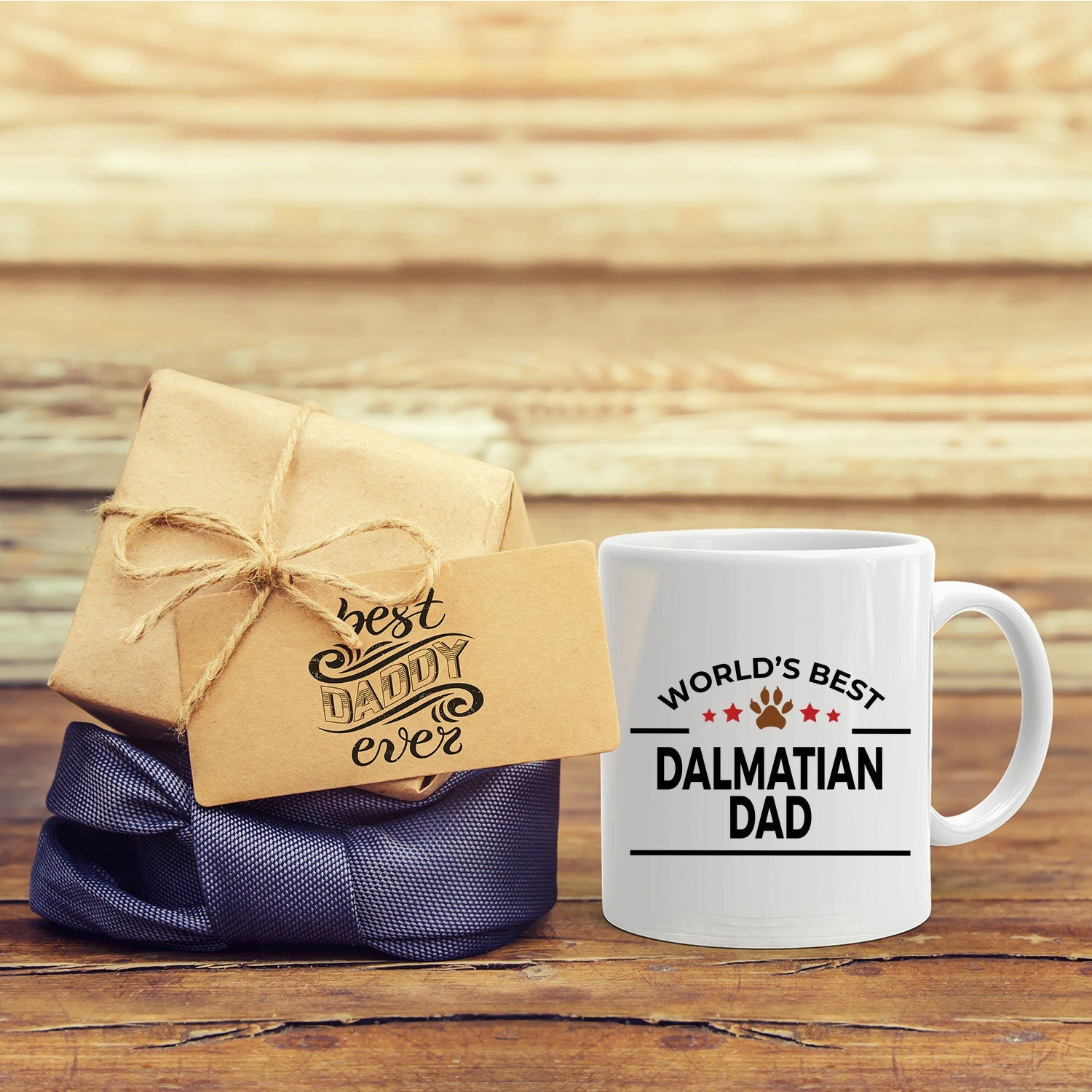 Dalmatian Dog Dad White Ceramic Mug - Mallard Moon Gift Shop