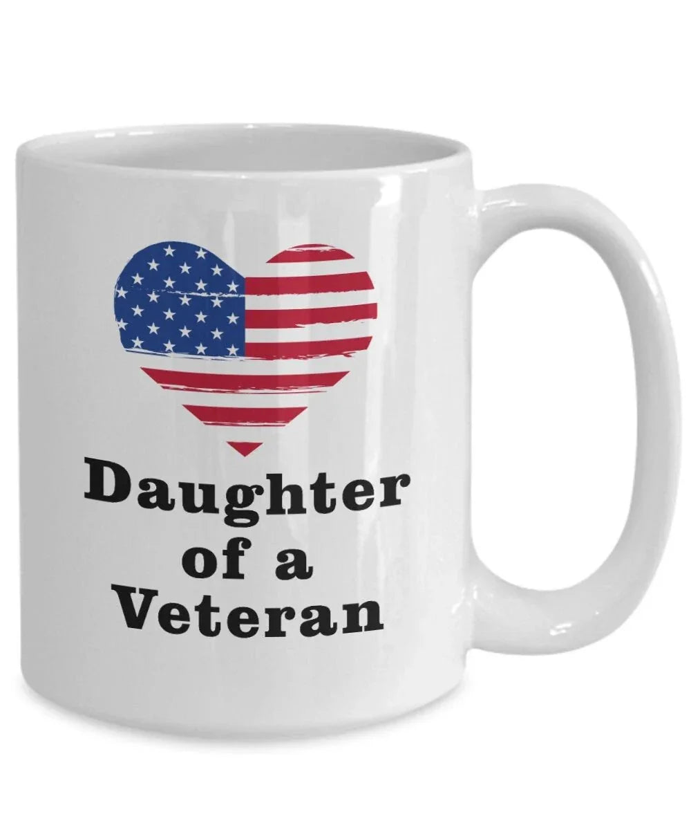 Daughter of a Veteran coffee mug