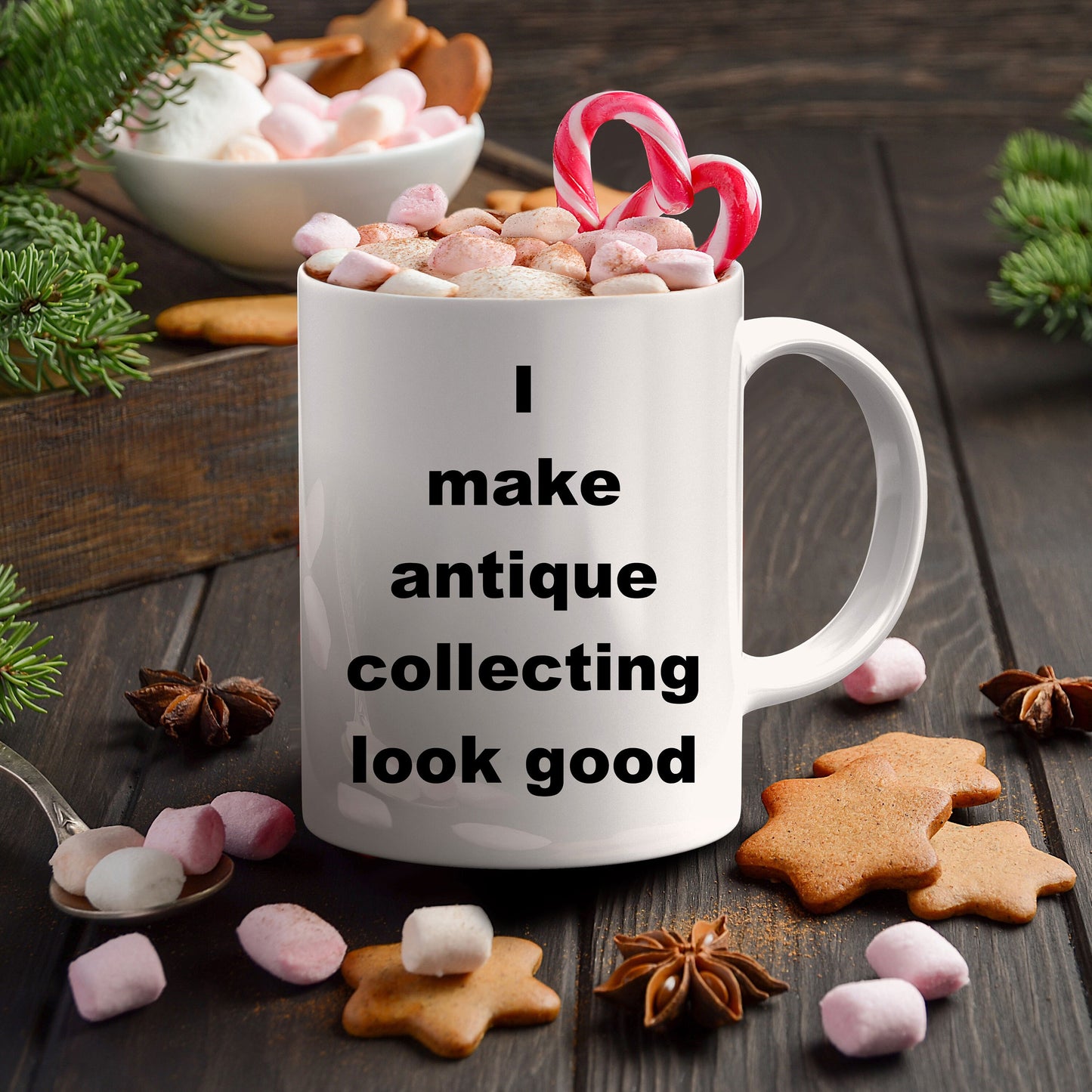 Antique Collecting funny coffee mug - Mallard Moon Gift Shop