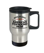 World’s Best American Foxhound Dog Mom Ceramic Coffee Mug – Funny Pet Lover Gift for American Foxhound Owners