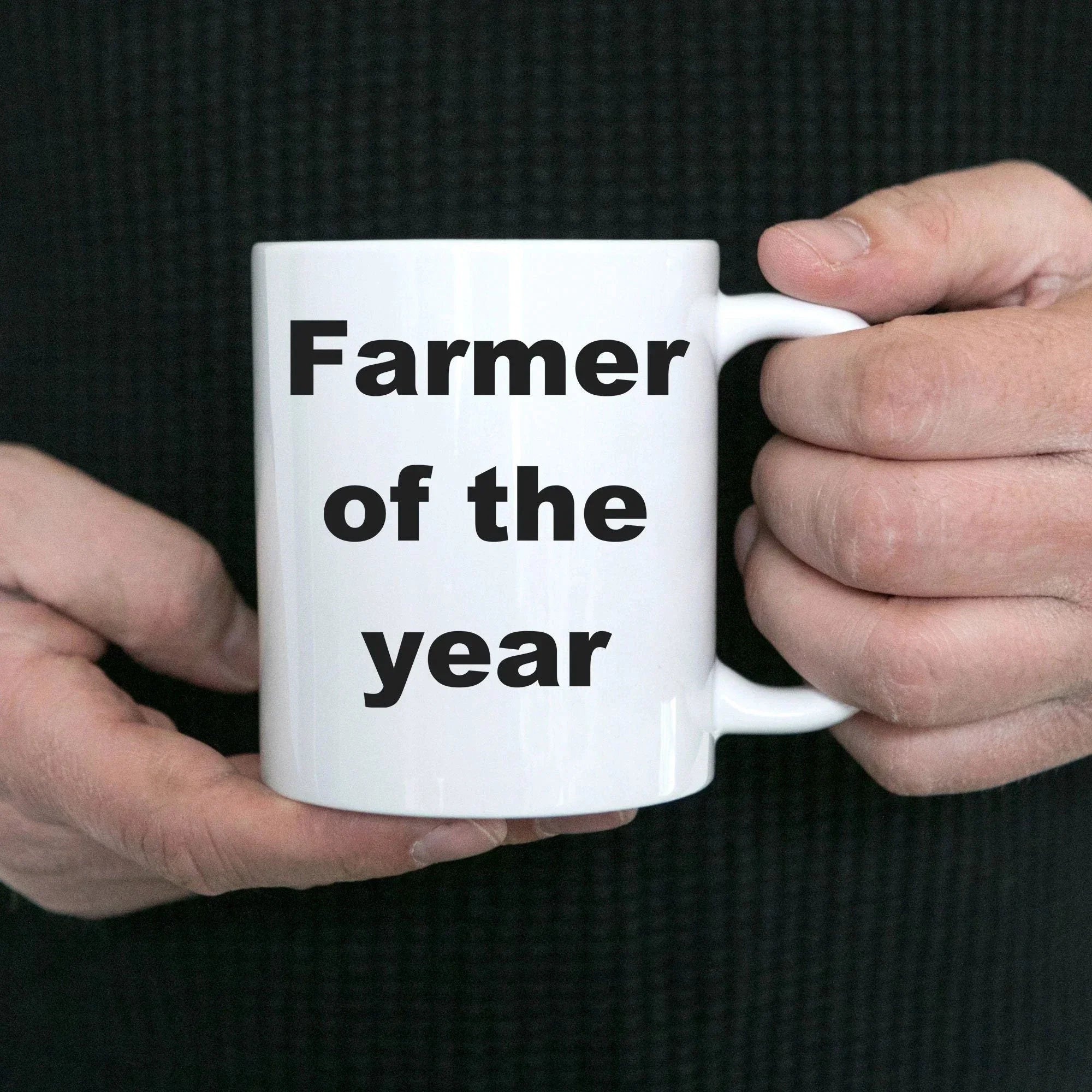 Farmer gift - Farmer of the Year funny coffee mug