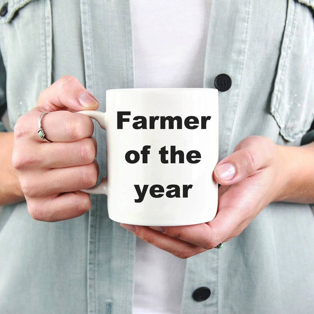 Farmer gift - Farmer of the Year funny coffee mug