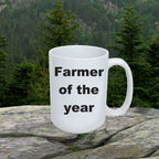 Farmer gift - Farmer of the Year funny coffee mug