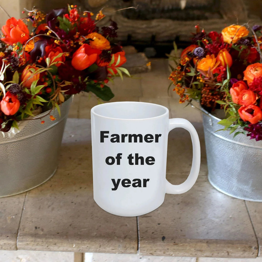 Farmer gift - Farmer of the Year funny coffee mug